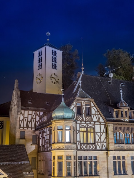 Cityscape view of Triberg town in Black Forest region Germany