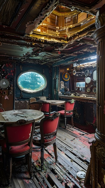 A clandestine casino on a conservation ship where dolma is served to distract from black market dealings beneath the ocean