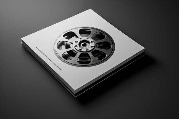 Photo classic black and white film reel book cover