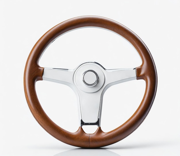 Classic Car Steering Wheel with Wooden Essence