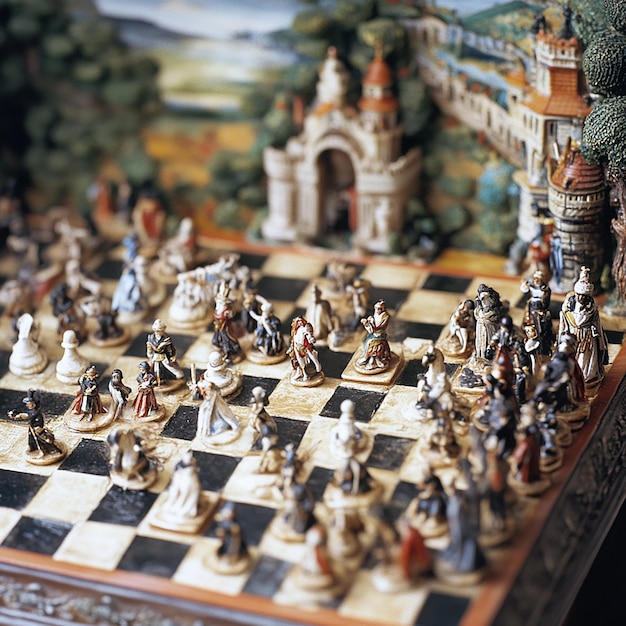 Classic Chess Game in Progress