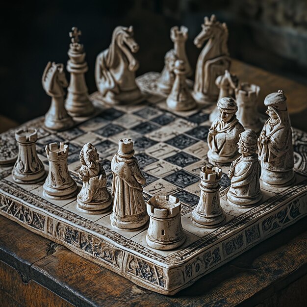 Classic Chess Game in Progress