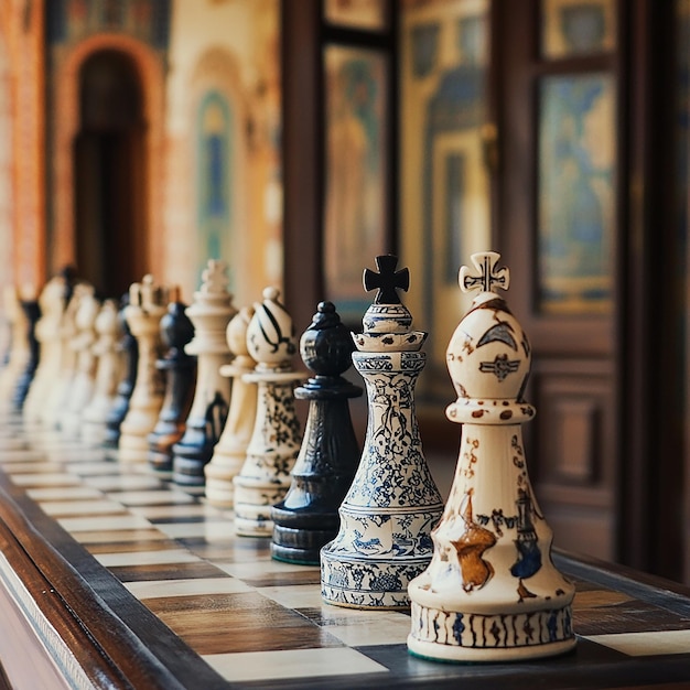 Classic Chess Game in Progress