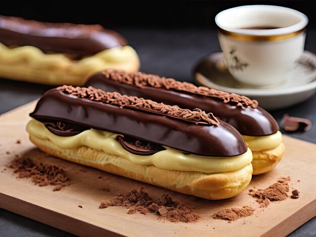 Classic chocolate eclair