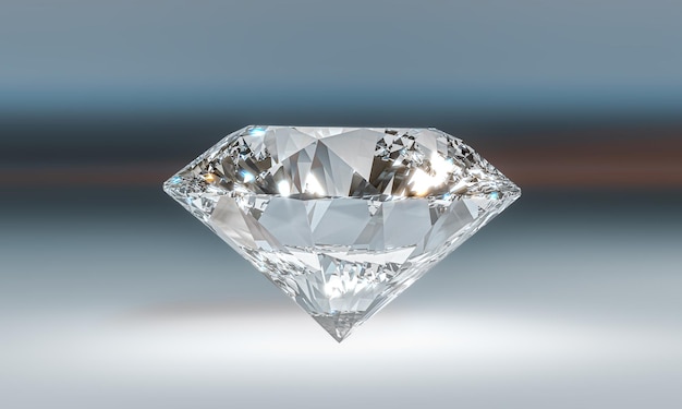 Classic cut sparkling diamond