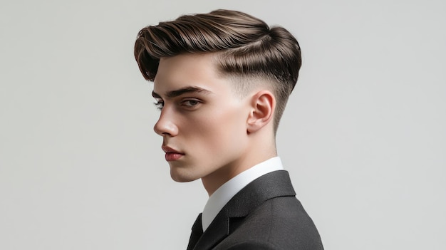 A classic cut with short sides and a neatly styled top ideal for a professional yet fashionable look