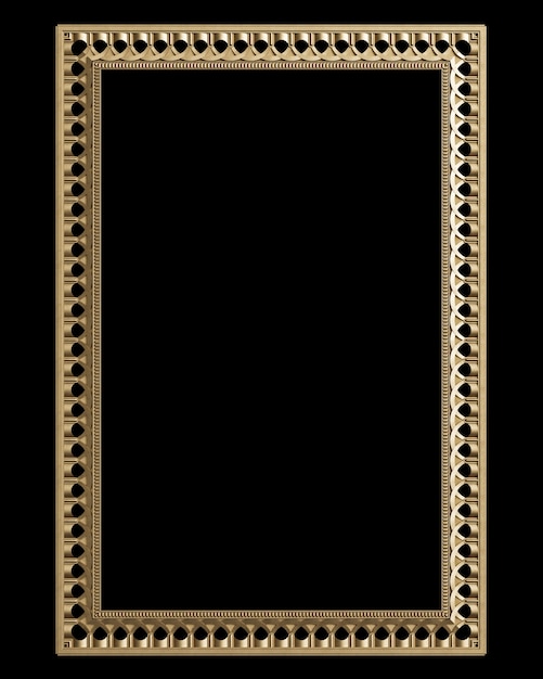 Classic decor  frame with ornament decor