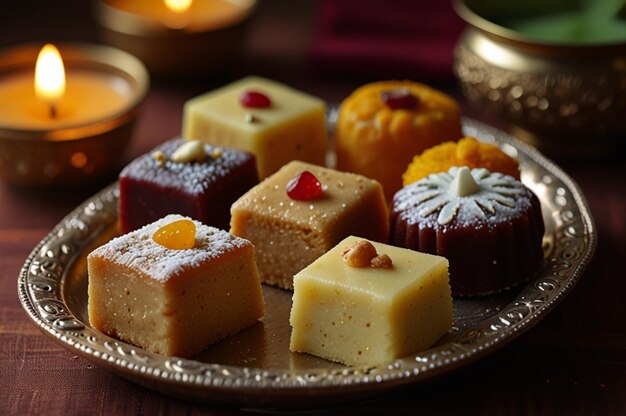 Photo classic diwali mithai authentic indian sweet treats