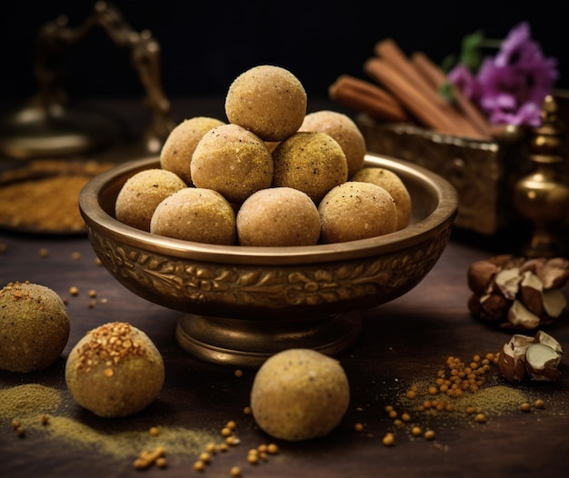 Classic and earthy Atta Ladoo