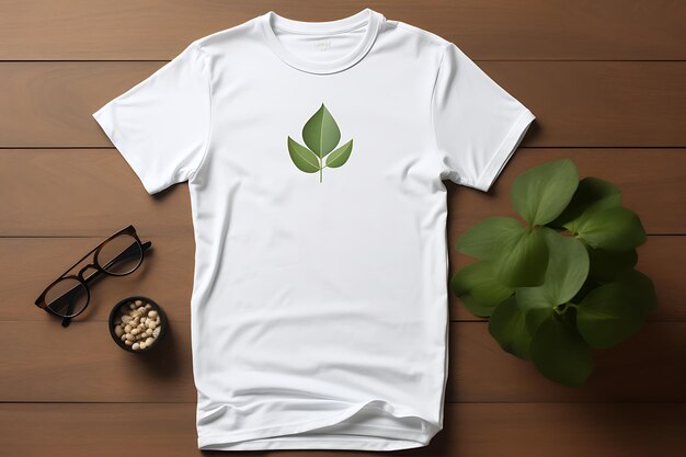 Photo classic elegance plain white tshirt mockups for timeless style