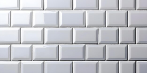 Photo classic geometric pattern white ceramic rectangle mosaic tile concept geometric patterns white tile ceramic material rectangle shape mosaic design