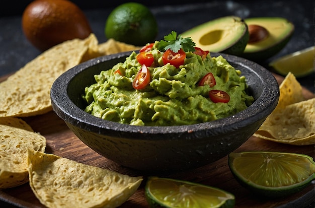 Classic Guacamole with Fresh Avocado