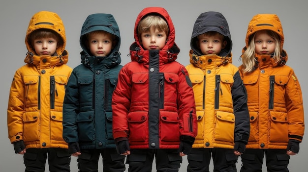 A classic highquality photo of childrens outerwear showcasing various styles and durability style of iDea24club