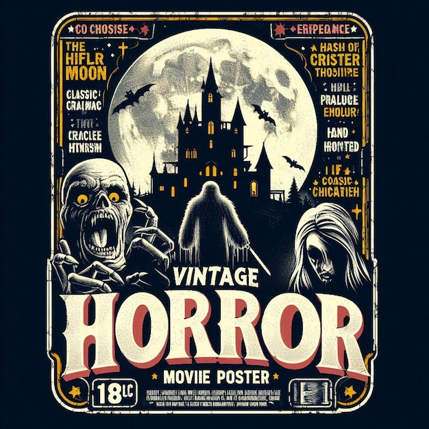 Photo classic horror movie poster vintage tee