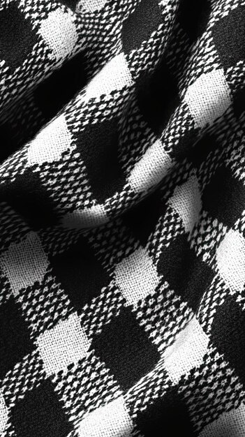 Photo classic houndstooth pattern in black and white sharp lines