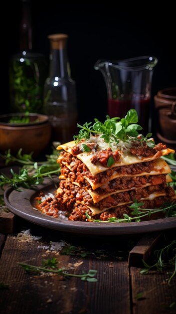 Classic Italian Lasagna Bolognese