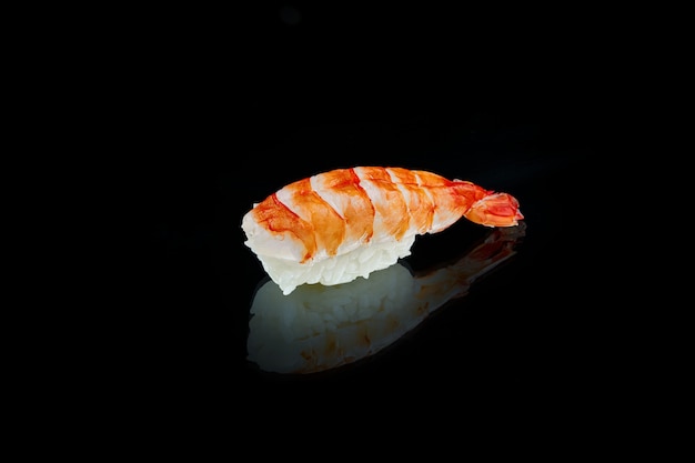 Classic japanese sushi with shrimp