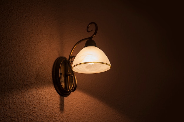 Classic lamp shines white light