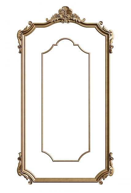 Classic moulding frame with ornament decor