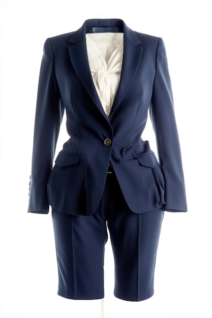 Classic Navy Blue Womens Suit