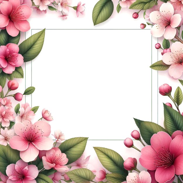 Photo classic pink rose border for memorable love stories