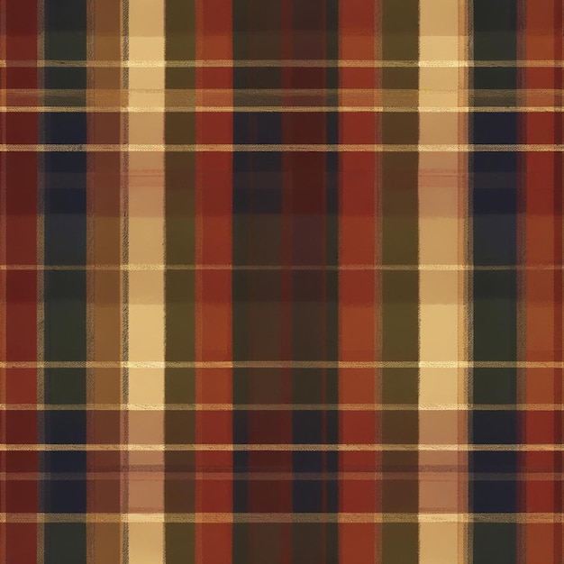 Photo a classic plaid fabric by person