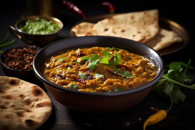 Classic plate tempting dal tadka