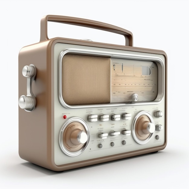 classic radio mockup