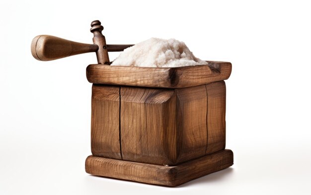 Classic Rustic Churn on White Background