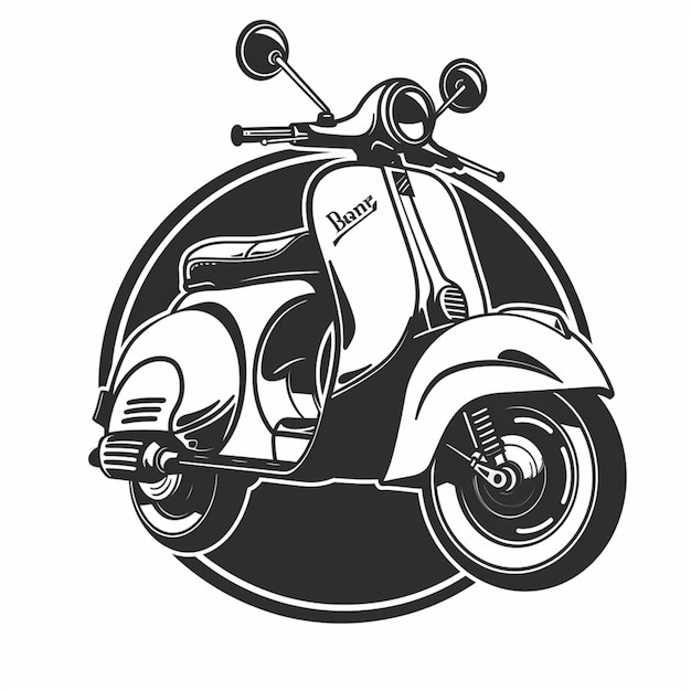 Classic Scooter Emblems Badges Logo Inspiration