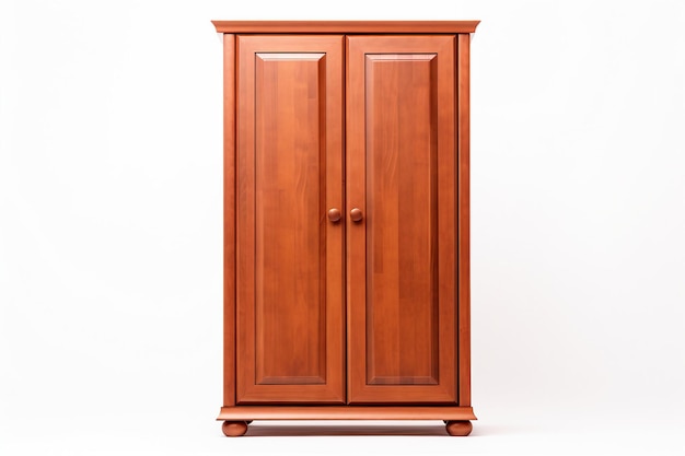 Classic Simplicity Mahogany Wardrobe on a white background