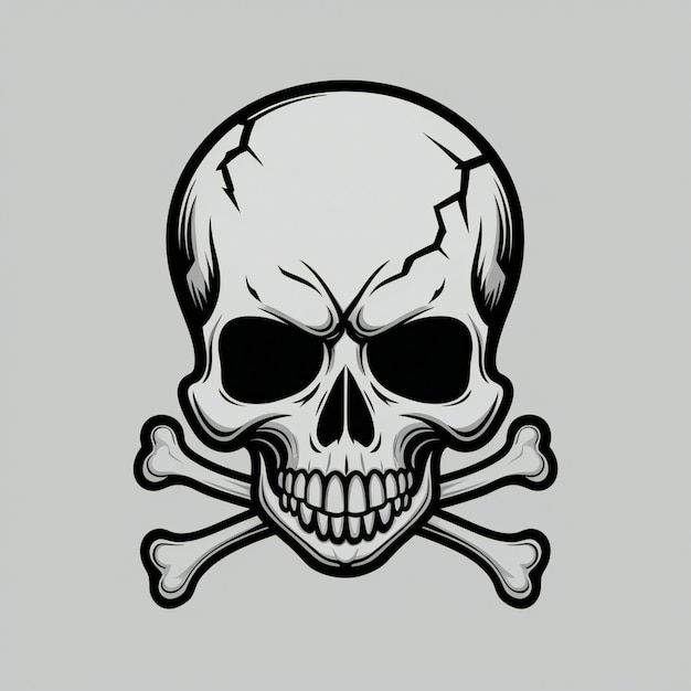 Classic Skull and Crossbones Vector Design