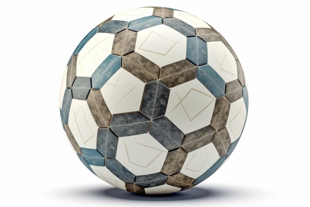 classic Soccer ball isolated on the white background without shadow Sport equipment