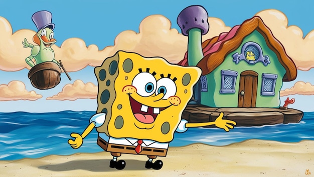 Photo classic spongebob cartoon animation