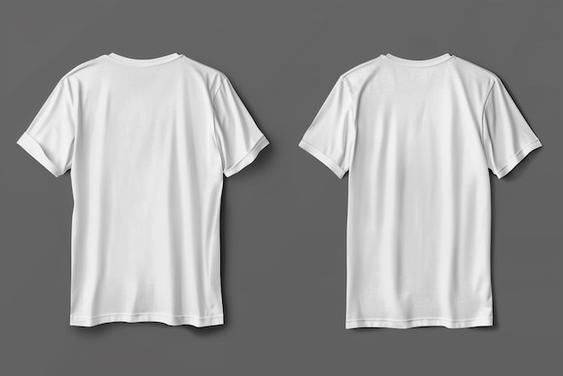 Classic White TShirt Plain Cotton Tee Isolated on Transparent Background