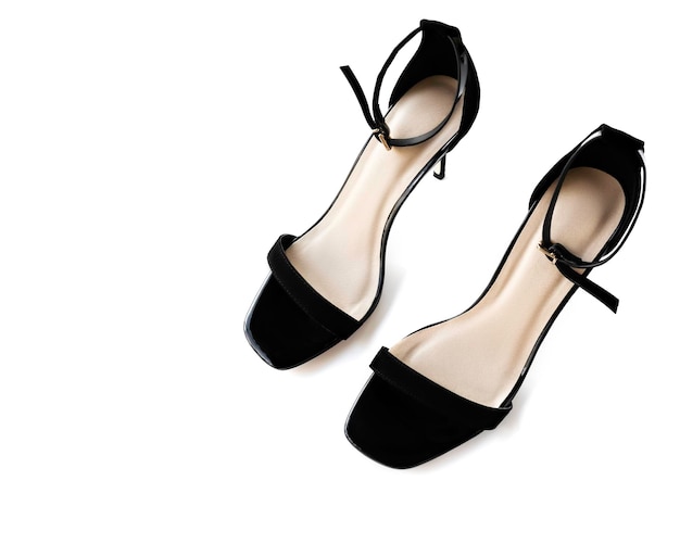 classic women black opentoe high heels