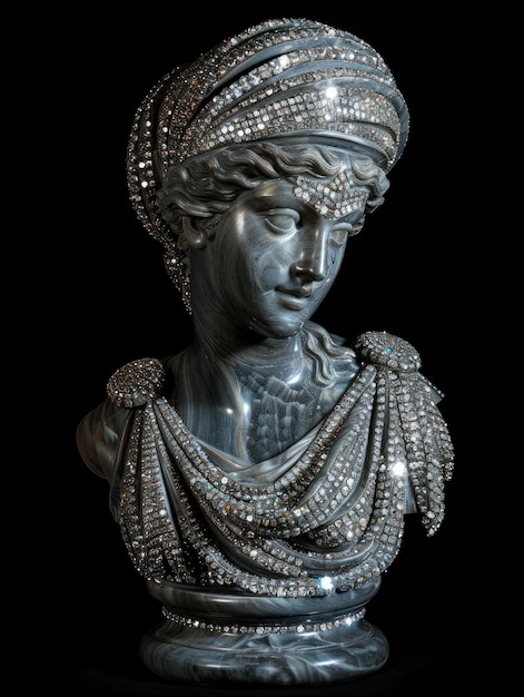 Classical beauty greek woman bust sculpture showcasing artistic mastery creative craftsmanship of ancient greek culture highlighting elegance timeless beauty of this iconic piece