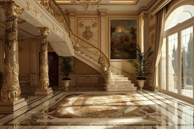 Classical Entrance Hall Interior