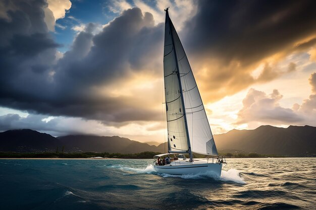 classical genre sailboat scenes