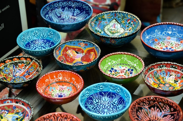 Classical Turkish ceramics on the market.