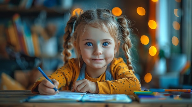 A classroom full of budding artists