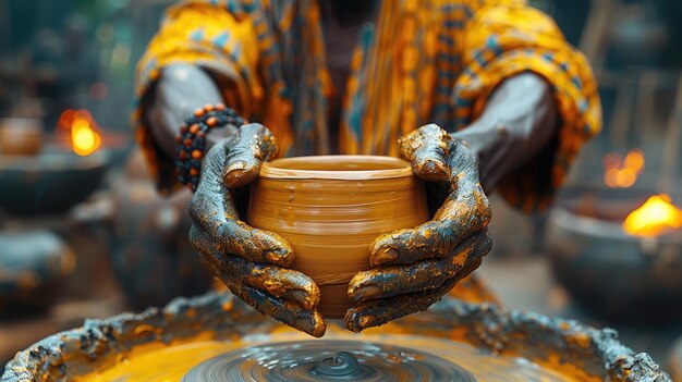 Clay artistry pottery practice of molding clay into various forms blending traditional techniques with modern designs to produce unique handcrafted ceramics for use and aesthetic enjoyment