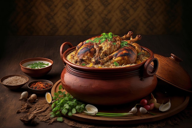 Claypot chicken biryani