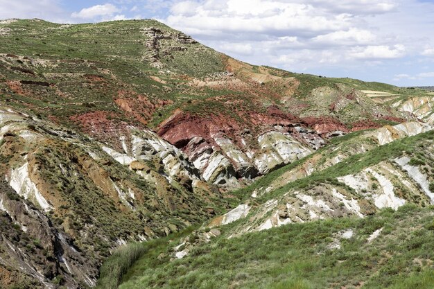 Clays sandstones and gypsum forming keuper strata