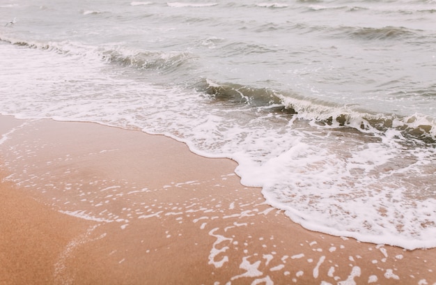 Clean beach and calm sea background