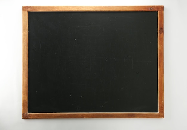 Clean chalkboard on white background