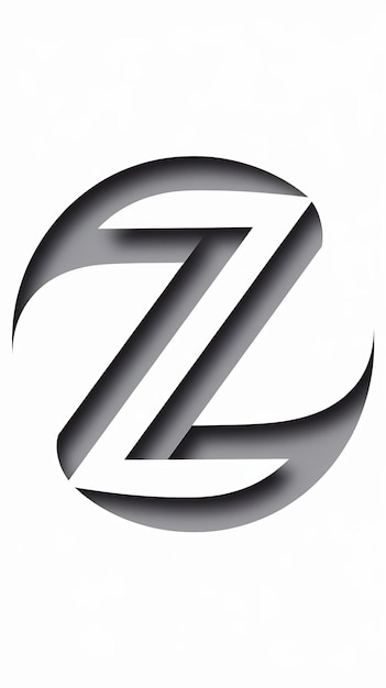 Photo clean circle z letter logo sign company icon symbol