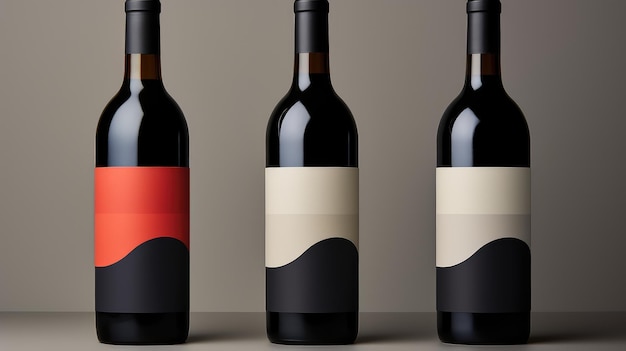 clean generic wine label