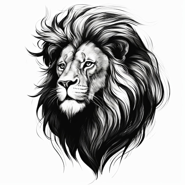 a clean lion logo mascot