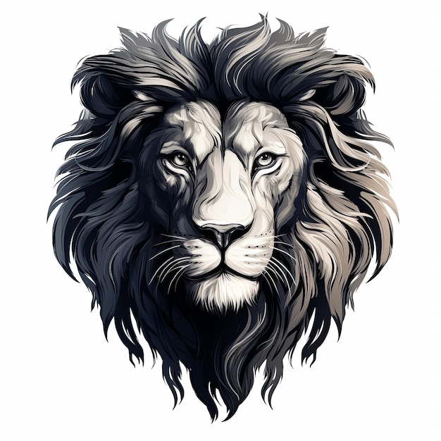 a clean lion logo mascot